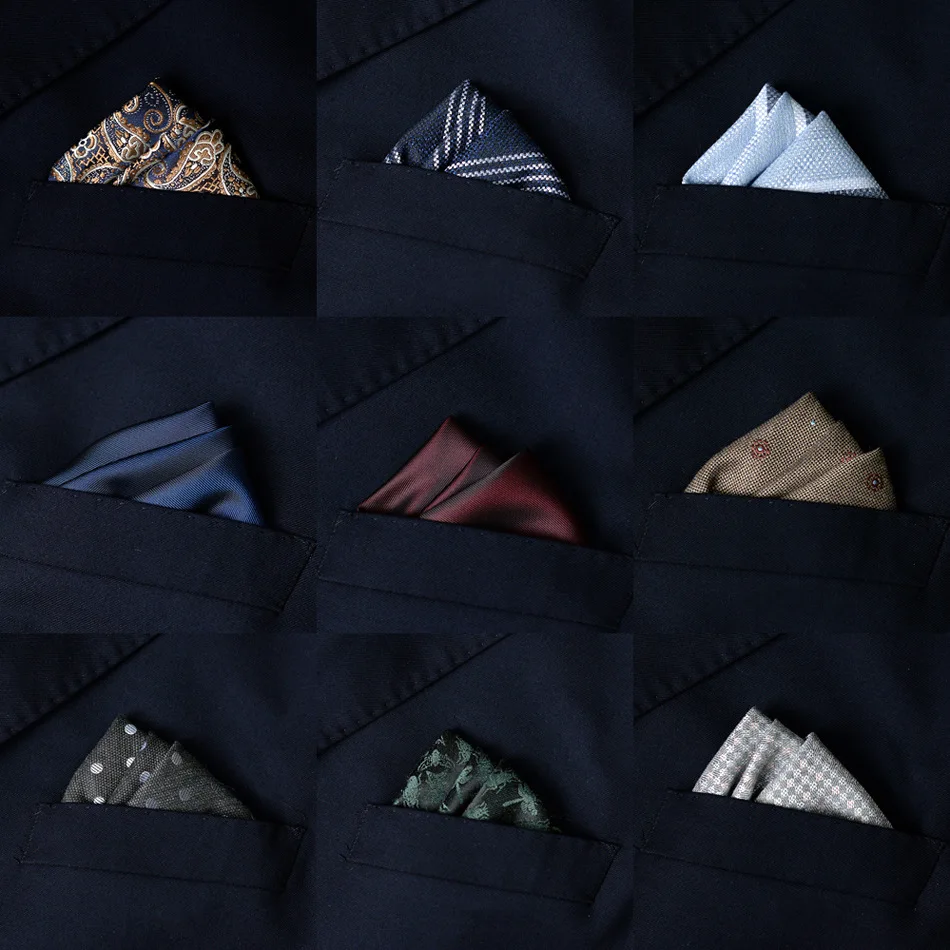 Pocket Square Set - 2 pezzi da uomo, asciugamano da