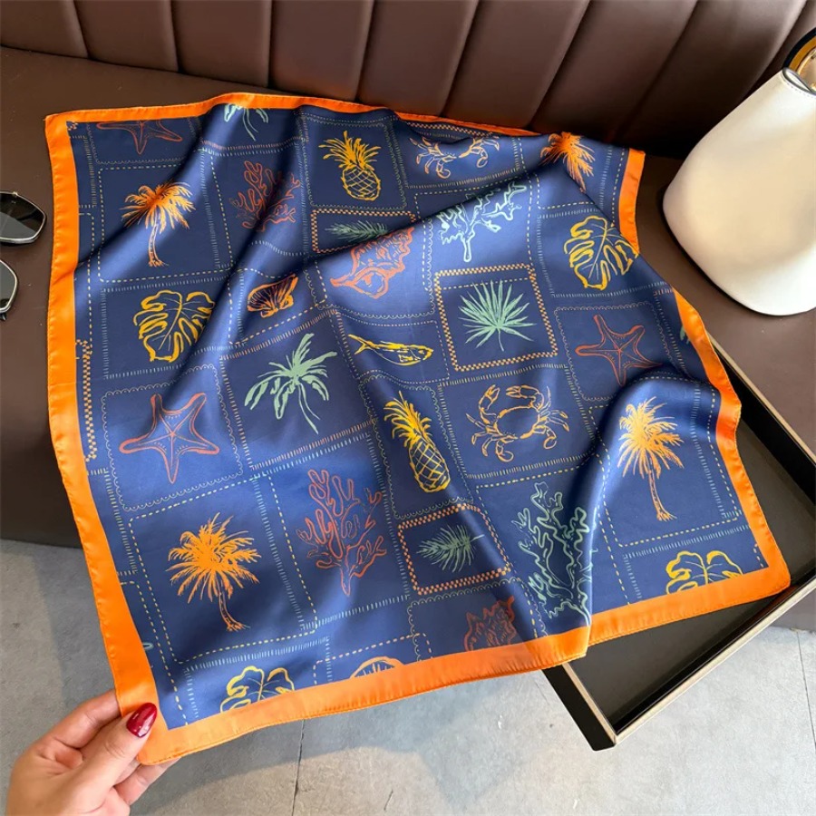 Foulard Quadrato in Seta Blu S - Bandana Cotton recensione e prezzo